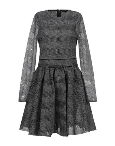 Shop Maje Short Dress In Grey