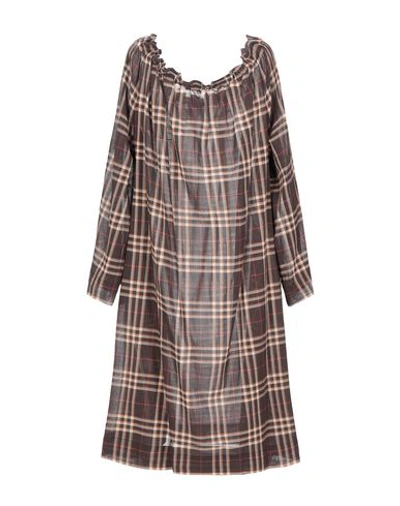 Shop Antonelli Short Dress In Dark Brown