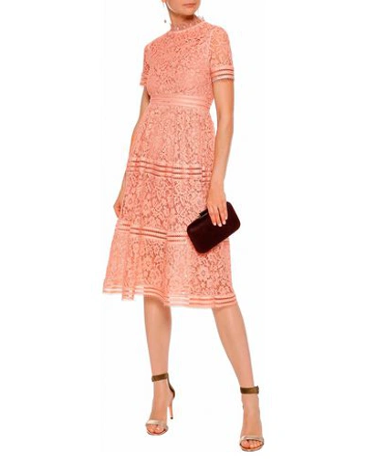 Shop Raoul Knee-length Dresses In Pale Pink