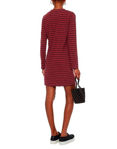 Shop Current Elliott Short Dress In Maroon