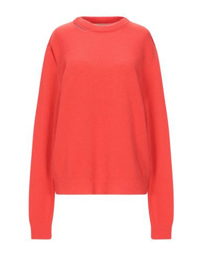 Shop Aries Sweater In Coral