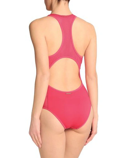 Shop Stella Mccartney Swmwr-onepiece Woman One-piece Swimsuit Fuchsia Size S Polyester, Elastane, Polyami In Pink