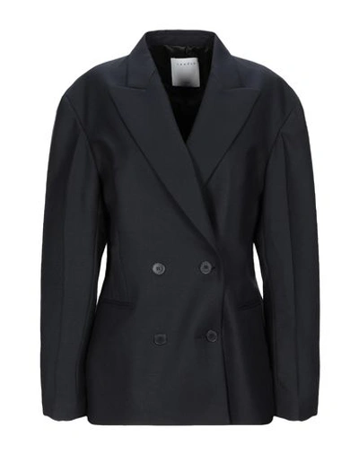 Shop Sandro Suit Jackets In Dark Blue