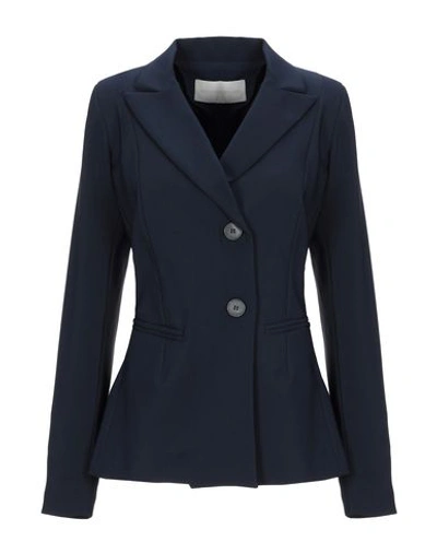 Shop L'autre Chose L' Autre Chose Woman Suit Jacket Midnight Blue Size 8 Polyester, Elastane