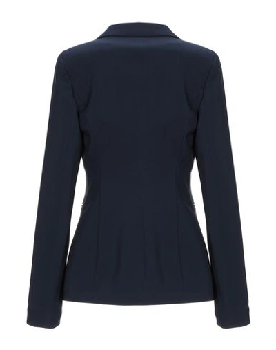 Shop L'autre Chose L' Autre Chose Woman Suit Jacket Midnight Blue Size 8 Polyester, Elastane