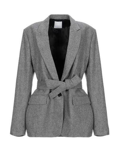 Shop Sandro Sartorial Jacket In Grey
