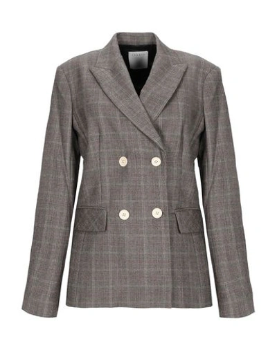 Shop Sandro Blazer In Khaki