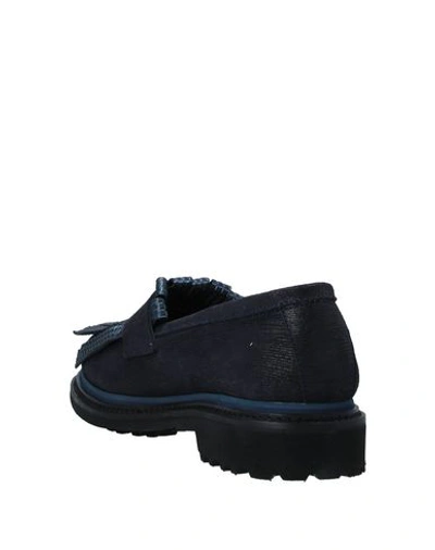 Shop Alberto Guardiani Loafers In Dark Blue