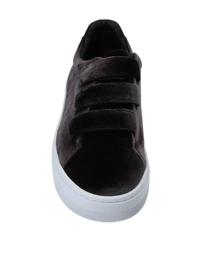 Shop Sandro Sneakers In Steel Grey