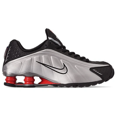 Shop Nike Men's Shox R4 Casual Shoes In Grey