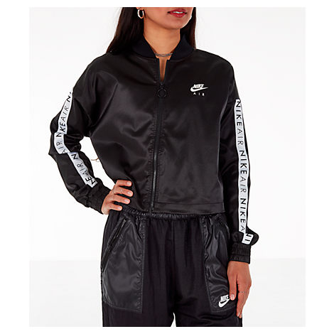 Nike Women's Air Satin Track Jacket In Black | ModeSens