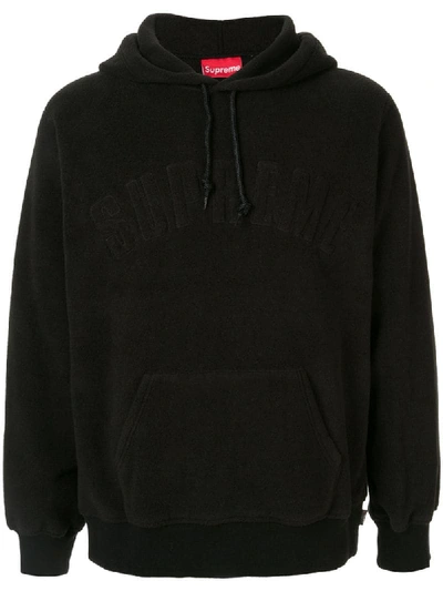 Shop Supreme X Polartec Logo Hoodie In Black