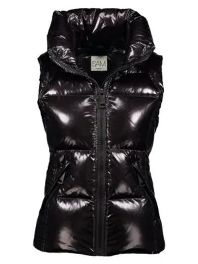 Shop Sam. Freedom Down Puffer Vest In Caviar