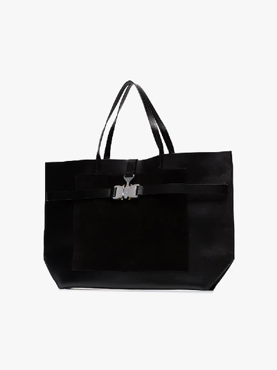 Shop Alyx 1017  9sm Black Buckle Tote Bag