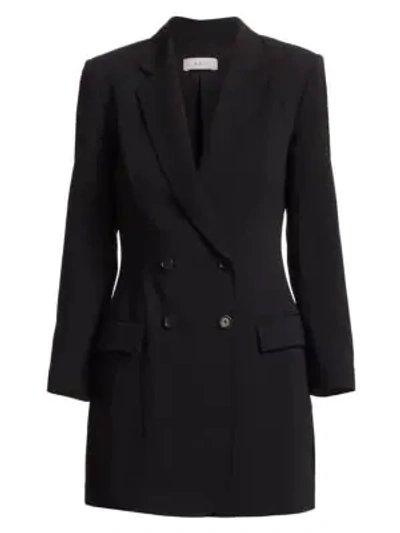 Shop A.l.c Friedman Double-breasted Blazer Dress In Black