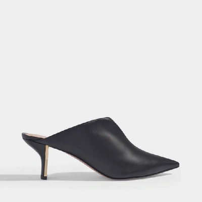 Shop Nicholas Kirkwood Leeloo 60mm Mules In Black Calfskin Leather