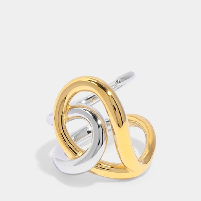 Shop Charlotte Chesnais Blaue Ring In Gold