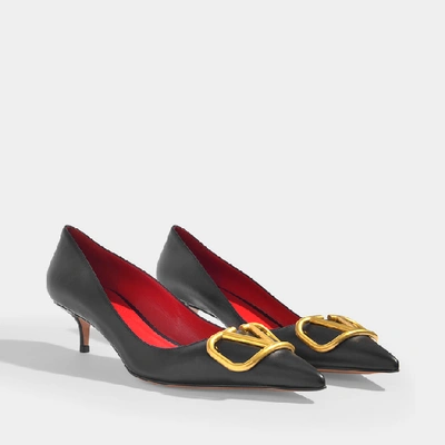 Shop Valentino Pumps In Black Leather