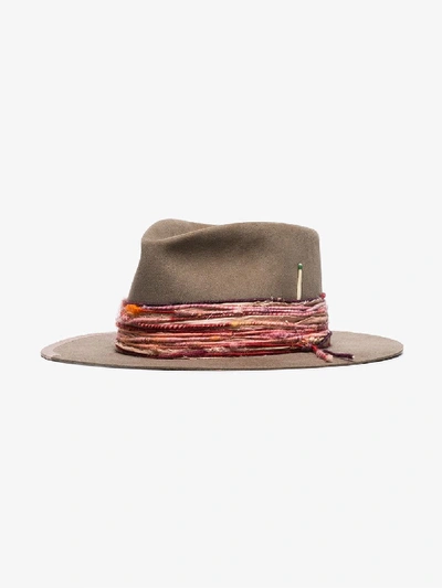 Shop Nick Fouquet Brown Banyan Fedora Hat