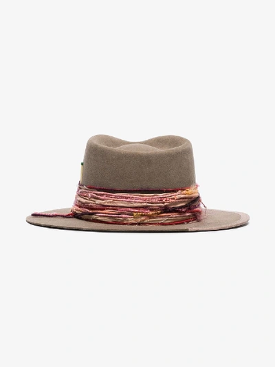 Shop Nick Fouquet Brown Banyan Fedora Hat