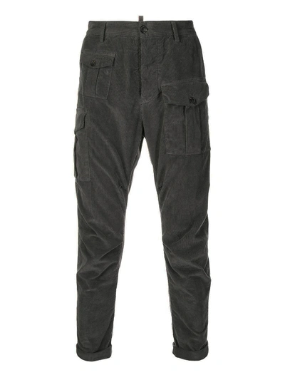 Shop Dsquared2 Sexy Cargo Trousers In Dark Grey