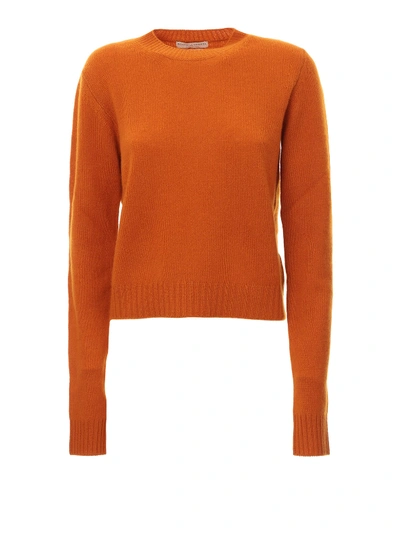 Shop Bottega Veneta Pure Cashmere Sweater In Orange