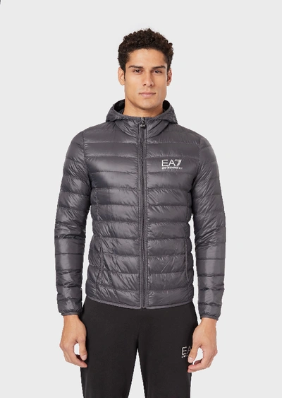 Shop Emporio Armani Down Jackets - Item 41921036 In Anthracite
