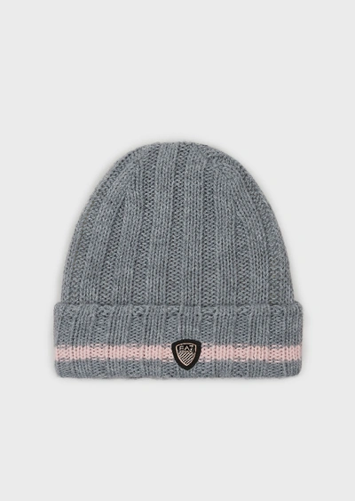 Shop Emporio Armani Beanies - Item 46666105 In Mélange Gray