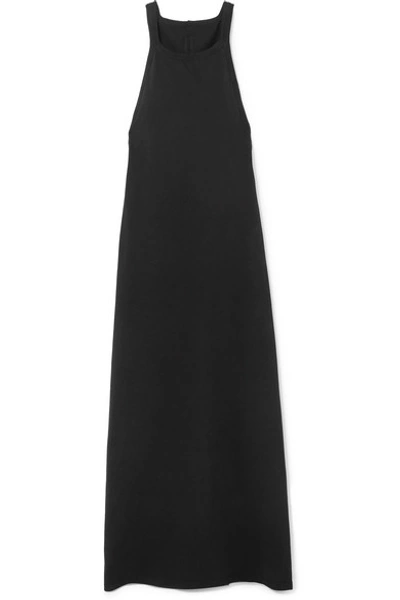 Shop Rick Owens Cotton-jersey Maxi Dress In Black