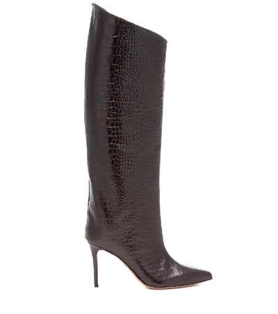 Shop Alexandre Vauthier Alex 90 Over-the-knee Boots In Brown