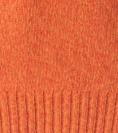 Shop Acne Studios Oversized Wool Sweater In Orange
