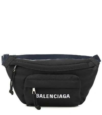 Shop Balenciaga Wheel S Belt Bag In Black
