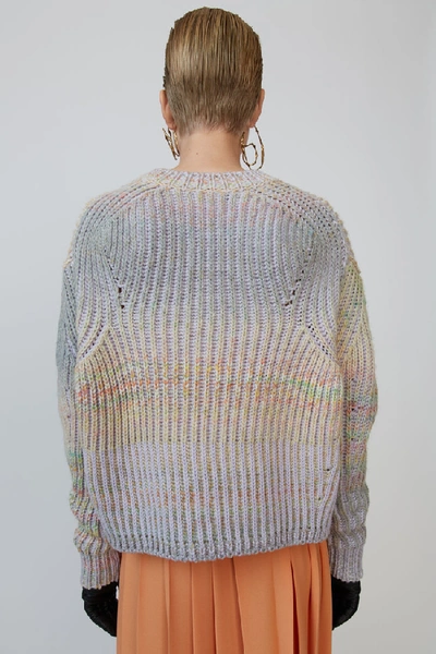 Shop Acne Studios Gradient Sweater Grey/multi