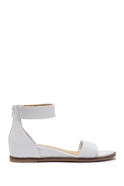 Shop Seychelles Lofty Wedge Heel Sandal In White Leather