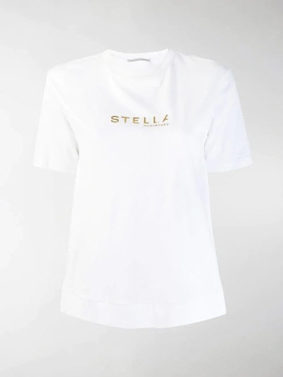 Shop Stella Mccartney Logo Printed T-shirt In White