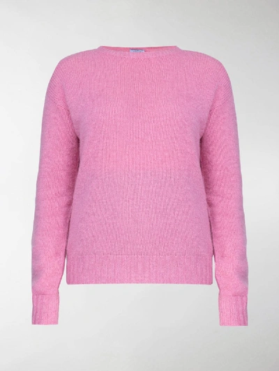 Shop Prada Lana Knit Sweater In Pink
