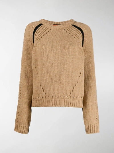 Shop Colville Boxy Hole Detail Jumper In Brown