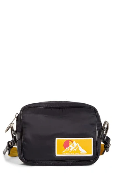 Shop Off-white Puffy Nylon Crossbody Bag In Black