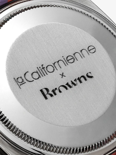Shop La Californienne X Browns 'palm' Rolex-armbanduhr Positively Conscious: Wir Haben Uns Mit Good On You Zusammengetan.  In Pink