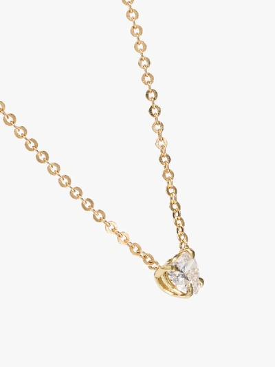 Shop Anita Ko 18k Yellow Gold Heart Diamond Necklace In Metallic