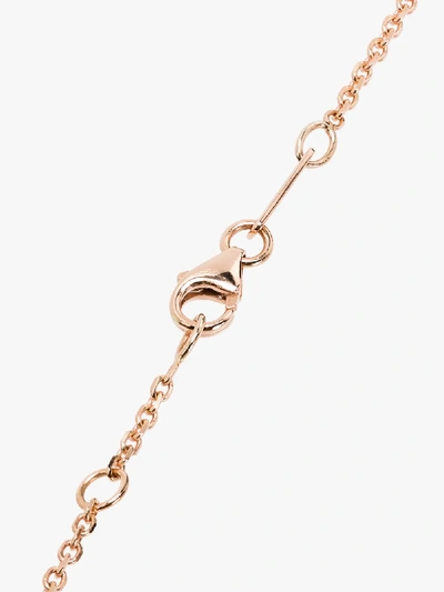 Shop Anita Ko 18k Rose Gold And Pink Heart Sapphire And Diamond Embellished Bracelet