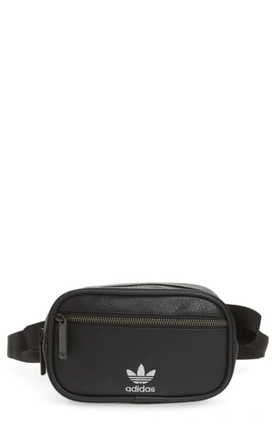 Shop Adidas Originals Adidas Logo Belt Bag In Black