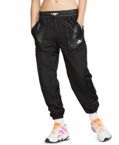Shop Nike Sportswear Woven Cargo Pants In Black/white