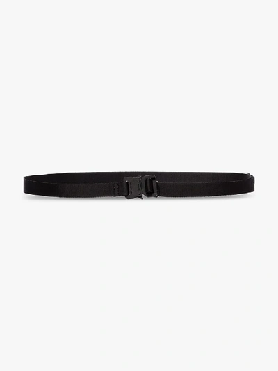 Shop Alyx 1017  9sm Black Rollercoaster Buckle Leather Belt