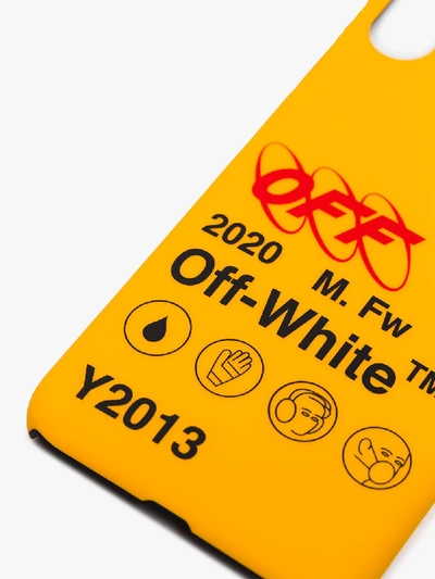 Shop Off-white Yellow Off-industries Phone Case