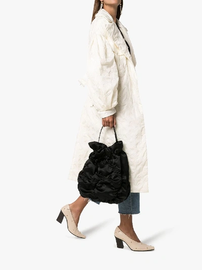 Shop Moncler Genius X Simone Rocha Dinah Belted Trench Coat In White
