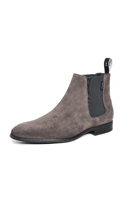 Shop Ps By Paul Smith Gerald Chelsea Boots In Anthracite