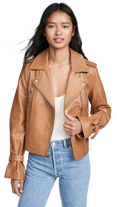 Shop Paige Rayven Jacket In Toffee