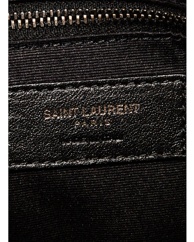 Shop Saint Laurent Niki Wallet Chain Bag In Crema Soft