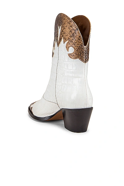 Shop Paris Texas Python Moc Coco Texano Boot In Camel & White